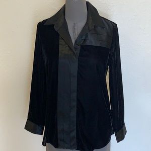 Black velvet top